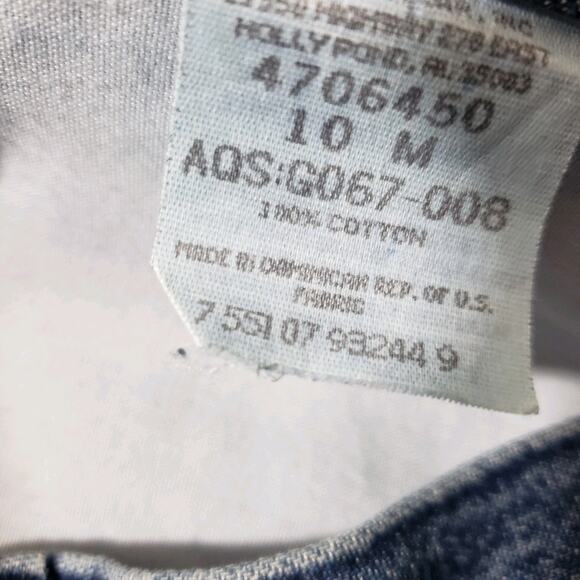 Vtg Lee Long Denim‎ Jean Maxi Skirt Size 10 Med Back Slit Y2k 100% Cotton - Picture 11 of 12